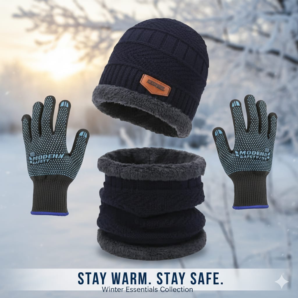 Cap, Neck Warmer And  Gloves Pack